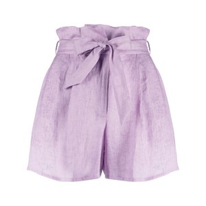 엠포리오아르마니 페이퍼백 리넨 쇼츠, 바이올렛/보라계열, Italy 42(KR 66)