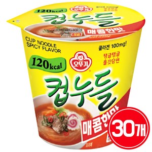 오뚜기 컵누들 매콤한맛 37.8g, 30개