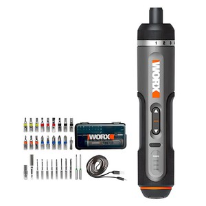 WORX 2세대 전동 드라이버 + 비트 31종 세트 WX242