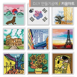 보석십자수 액자 만들기 세트 ABCDEFG, G블루강아지
