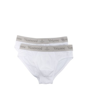 비비안웨스트우드 로고 웨이스트밴드 브리프 2팩 세트