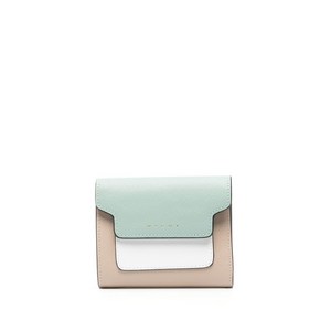 마르니 로고 프린트 가죽 지갑