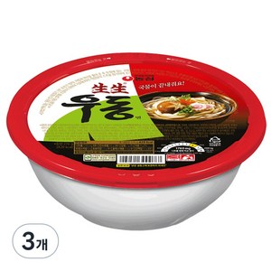 생생우동 컵, 276g, 3개