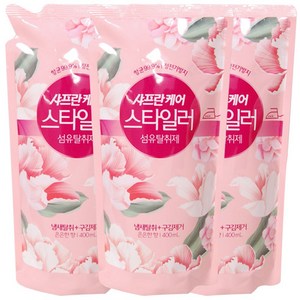 샤프란케어 스타일러 섬유탈취제 은은한 향 리필 400ml, 3개