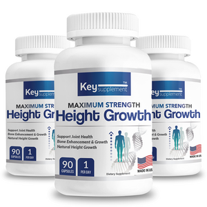 키서플리먼트 하이그로우 어린이 청소년 칼슘 글루코사민 마린콜라겐 총 15 가지 Key Supplement Height Growth, 3개, 90정