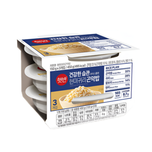 햇반 현미귀리곤약밥, 150g, 12개