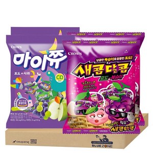 마이쮸 포도사과284g x 2 + 새콤달콤 포도복숭아 200g x 2