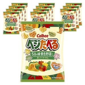 일본 야채과자 샐러드맛 50g 12개세트 가루비 카루비 calbee 사라다맛, 50g, 12개