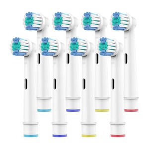 오랄비 브라운 호환 전동칫솔모 4팩 16개입 리필모 프리시즌클린 7000/Pro 1000/9600/ 5000/3000/8000 토비메모리