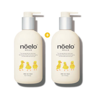 노엘로힐스 아기 탑투토 마일드 젤 워시, 2개, 330ml