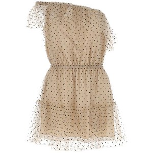 구찌 폴카 도트 원숄더 미니 드레스, 베이지계열, Italy 40(KR 55)