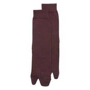 메종 마르지엘라 타비 골지 토 크루 양말, Standard L(KR 77), 레드계열