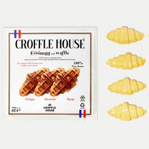 [단독] 백화점입점브랜드 크로플하우스 대용량 프랑스 냉동 생지 560g (70g x 8개) 크로플 크루아상 크로와상 브리도 델리프랑스 퓨어버터 모닝빵, 1개