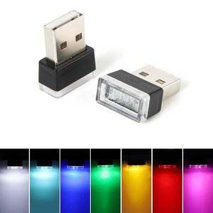 USB LED 조명 무드등 취침등 차량용 가정용, 핑크, 2개