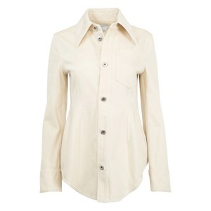 보테가 베네타 cotton shirt jacket, 베이지계열, Italy 36