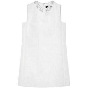 베르사체 비즈 장식 미니 드레스, 화이트계열, Italy 40(KR 55)