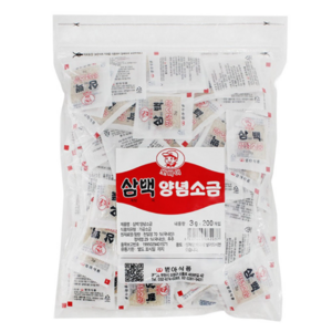 삼계탕소금 3g 200개입 업소용 배달소금 범아식품, 600g, 1개