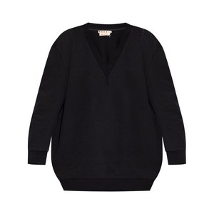 마르니 V넥 스웨터 드레스