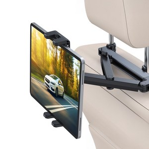 클레미엄 철제 튼튼한 차량용 헤드레스트 삼중고정 휴대폰 태블릿 초대형 아빠 거치대