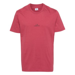 C.P.컴퍼니 로고 프린트 티셔츠, 레드계열, Standard L(KR 105)