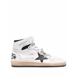 골든 구스 스카이 스타 하이탑 레이스업 스니커즈, Italy 38(KR 250), 화이트계열