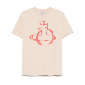 비비안웨스트우드 스텐실 구체 클래식 티셔츠, 베이지계열, XXXL(KR 120)