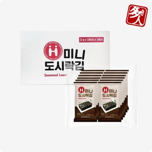 다인 해농 미니 도시락김 (2g X 240봉)X2박스_참치김 조미김, 2박스