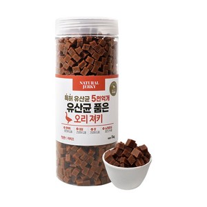 라피끄 강아지 유산균 품은 져키, 오리, 1kg, 1개