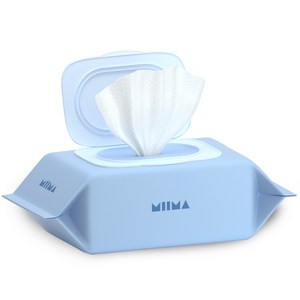 미마 물티슈 블루 72매 (일반캡형) (12개입) / 아기물티슈 유아물티슈, 12개, 72개입