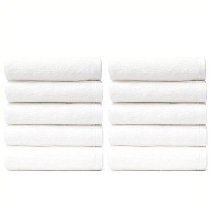 타월톡톡 올타임 데일리 수건 140g 30수 면사, 화이트, 15개