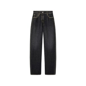 베르사체 스터드 하이웨이스트 데님 팬츠, 블랙계열, 26(KR 69)