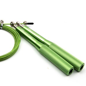 타이거밸런스 크로스핏 와이어 줄넘기 다이어트 스피드 선수용 실내용 실외용 더블언더, 그린