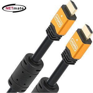 NETmate 리얼 8K 60Hz 4K 120Hz HDMI 2.0 UHD완벽지원 골드메탈 케이블, 3m, 1개