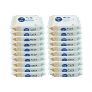 하늘선물 미니 물티슈, 30매, 20개