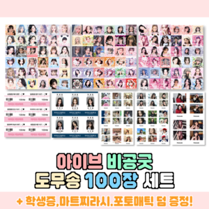 아이브 스티커 도무송, 100장(5장x20도안)