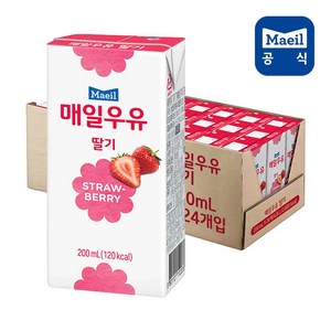 매일우유 멸균 딸기, 200ml, 24개