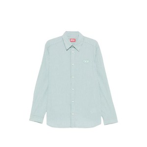 디젤 스트라이프 자수 셔츠, 그린계열, Italy 48(KR 100-105)