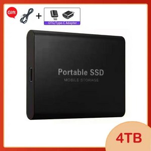 SSD외장하드 휴대용 1TB 2TB 4TB 5TB 256TB 750GB 500GB 320GB 250GB 160GB 드라이브 노트북 데스크탑 스마트폰 USB3.1, Black, 블랙