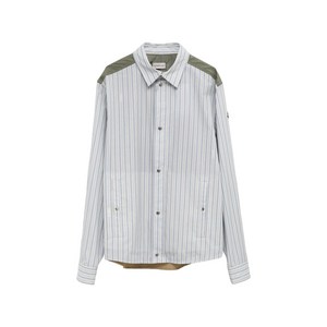 몽클레르 스트라이프 패널 셔츠, 화이트계열+블루계열, Standard XL(KR 104-185)
