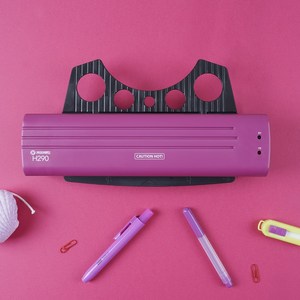 A4 소형 코팅기 H290 2롤러 코팅지25매 퍼플 개인가정용, 단품