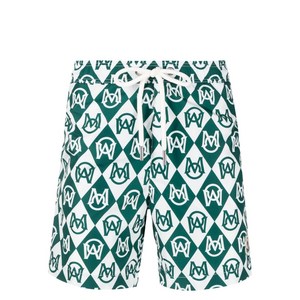 몽클레르 모노그램 프린트 스윔 쇼츠, 그린계열+화이트계열, Standard XL(KR 104-185)