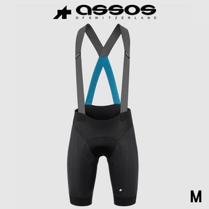 ASSOS 타르가 빕 숏 / 아소스 이큅 RS 빕 숏 S9 타르가 남성용 여름 멜빵반바지 EQUIPE RS Bib Shots S9 TARGA Black / Cybe Blue