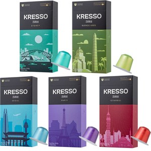 크레쏘 네스프레소 캡슐 커피 호환 월드 인스피레이션 5종 세트