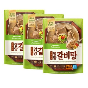 풀무원 반듯한식 영양갈비탕, 3개, 400g