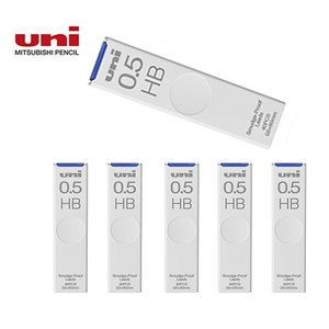 UNI 유니 샤프심 0.5mm HB/B 세트, 유니 UL-S-(HB)0.5mm 6개 세트