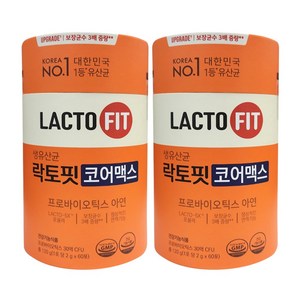 락토핏 종근당건강 생유산균 코어맥스, 120g, 2개