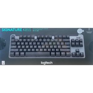 로지텍 SIGNATURE K855 무선 기계식 TKL 텐키리스 키보드, 그래파이트, 920-011076, 적축