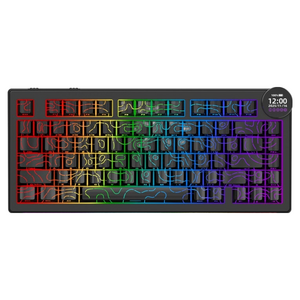 에이재즈 AK820 V2 프로 스마트 스크린 RGB 3모드 유무선 키보드