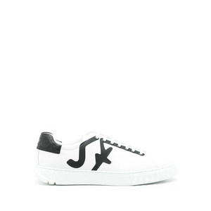 페라가모 가죽 레이스업 스니커즈