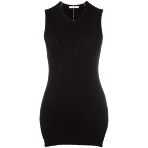 셀린느 사이드 슬릿 니트 탱크 탑